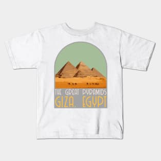 Pyramids of Giza Decal Kids T-Shirt